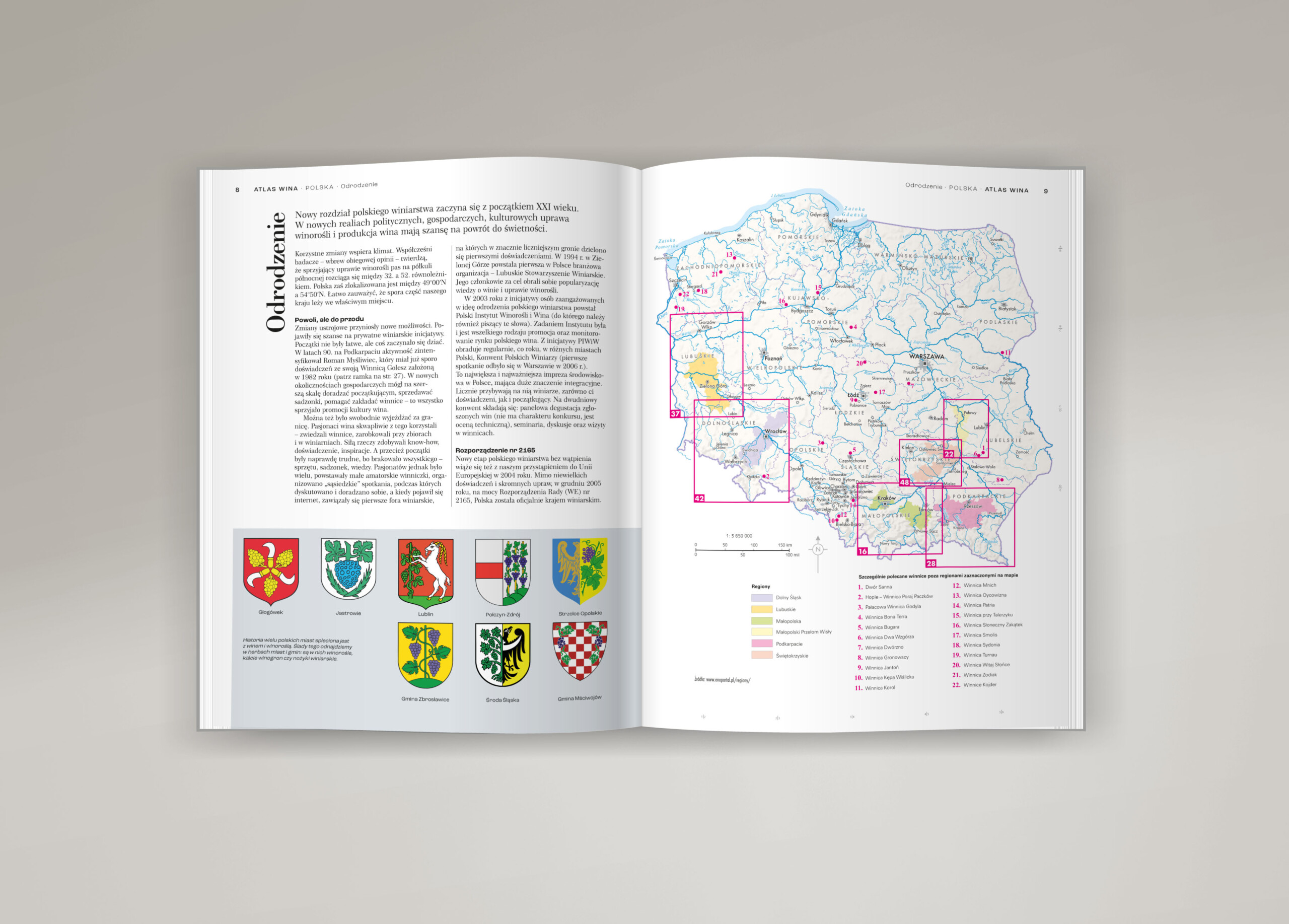 Winiarska Polska: atlas + mapa ZESTAW! - obrazek 3